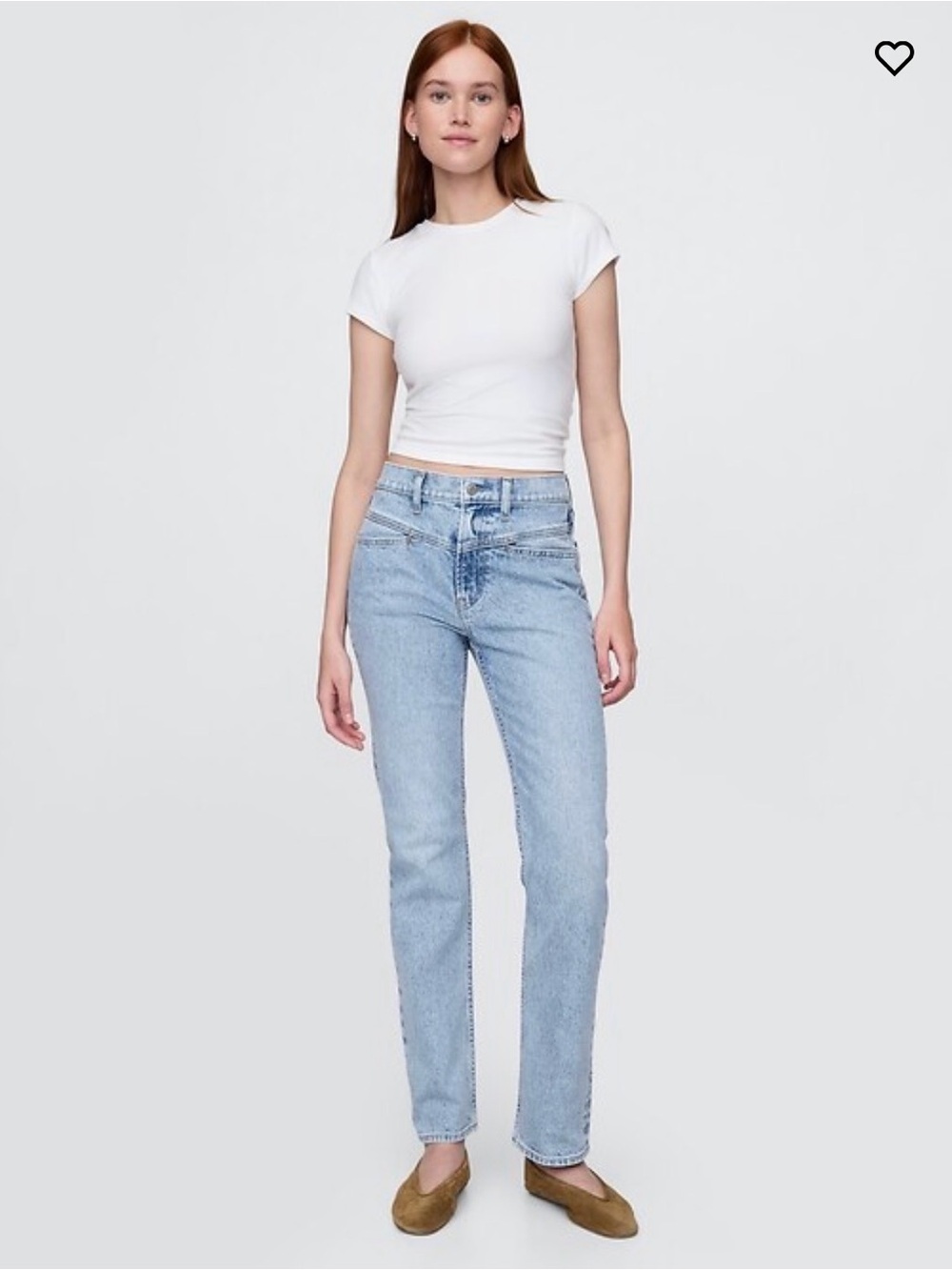 GAP High Rise Western '90s Slim
Straight Jeans